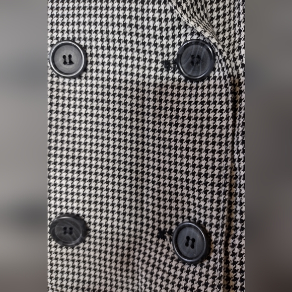 Vintage 1980s Inclinations houndstooth button front vest - Picture 5 of 9